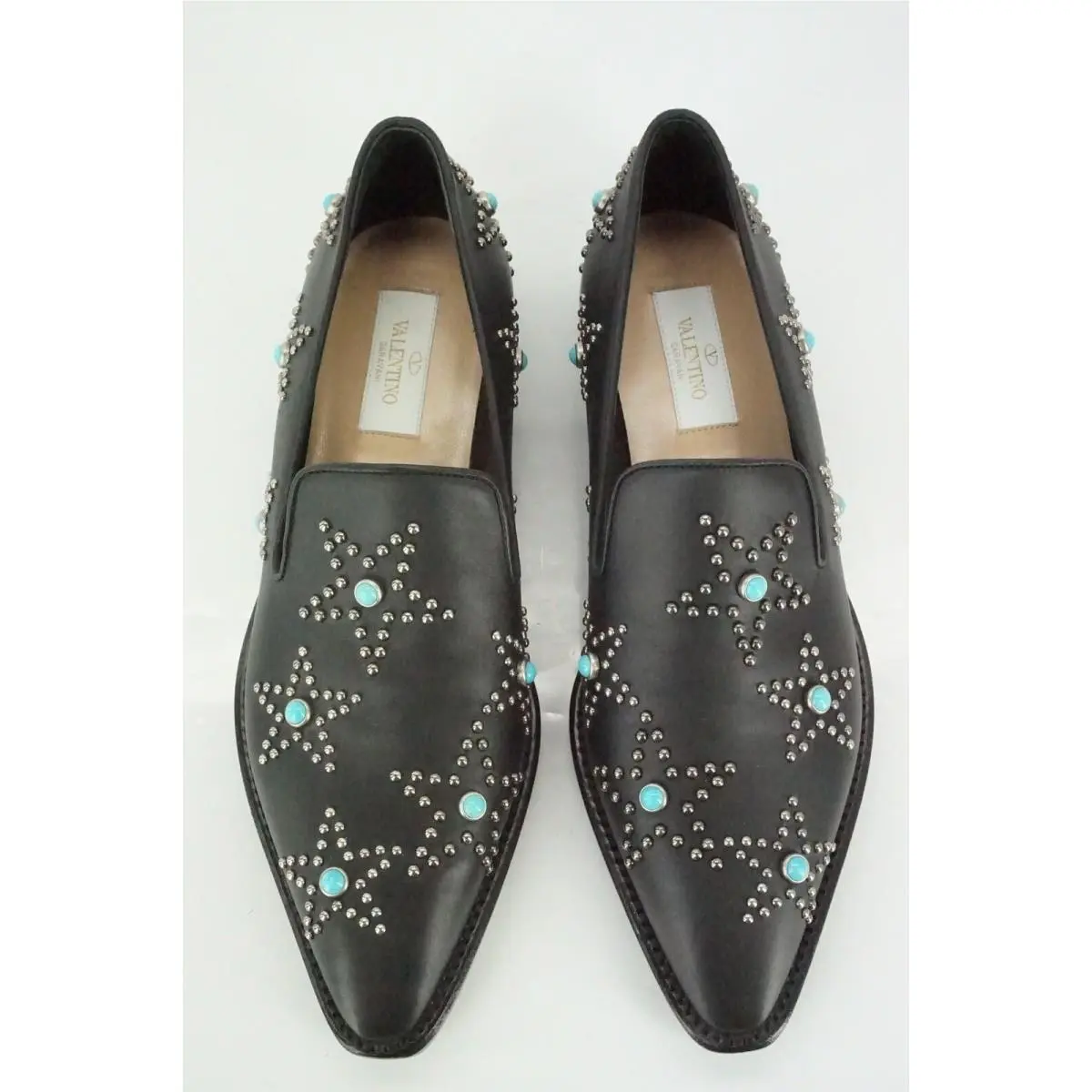 Valentino shoes - 10MM Beatles Star Studded Loafer - Black 184 - Black, Manufacturer: Black 184 (UPC: 8054527845097) 5