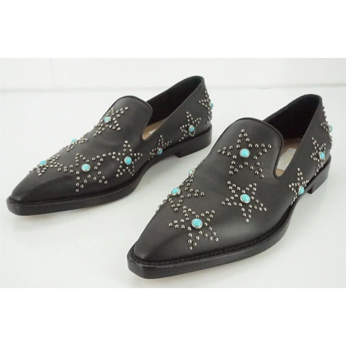 Valentino shoes - 10MM Beatles Star Studded Loafer - Black 184 - Black, Manufacturer: Black 184 (UPC: 8054527845097) 7