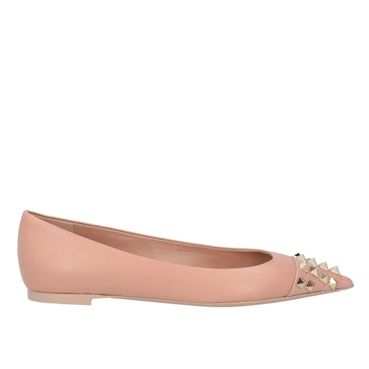 Valentino Garavani Bicolor Rockstud Alcove Ballet Flats 36