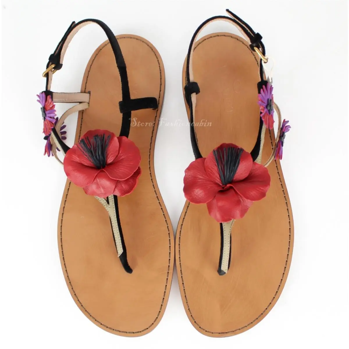 Valentino Garavani Floral Suede Leather Sandal- Summer Vacation- Eur 38