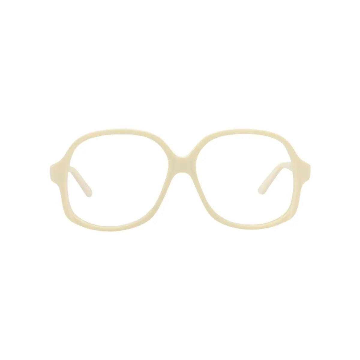 Unisex Round/oval Ivory Ivory Transparent Fashion Designer Eyewear by Valentino