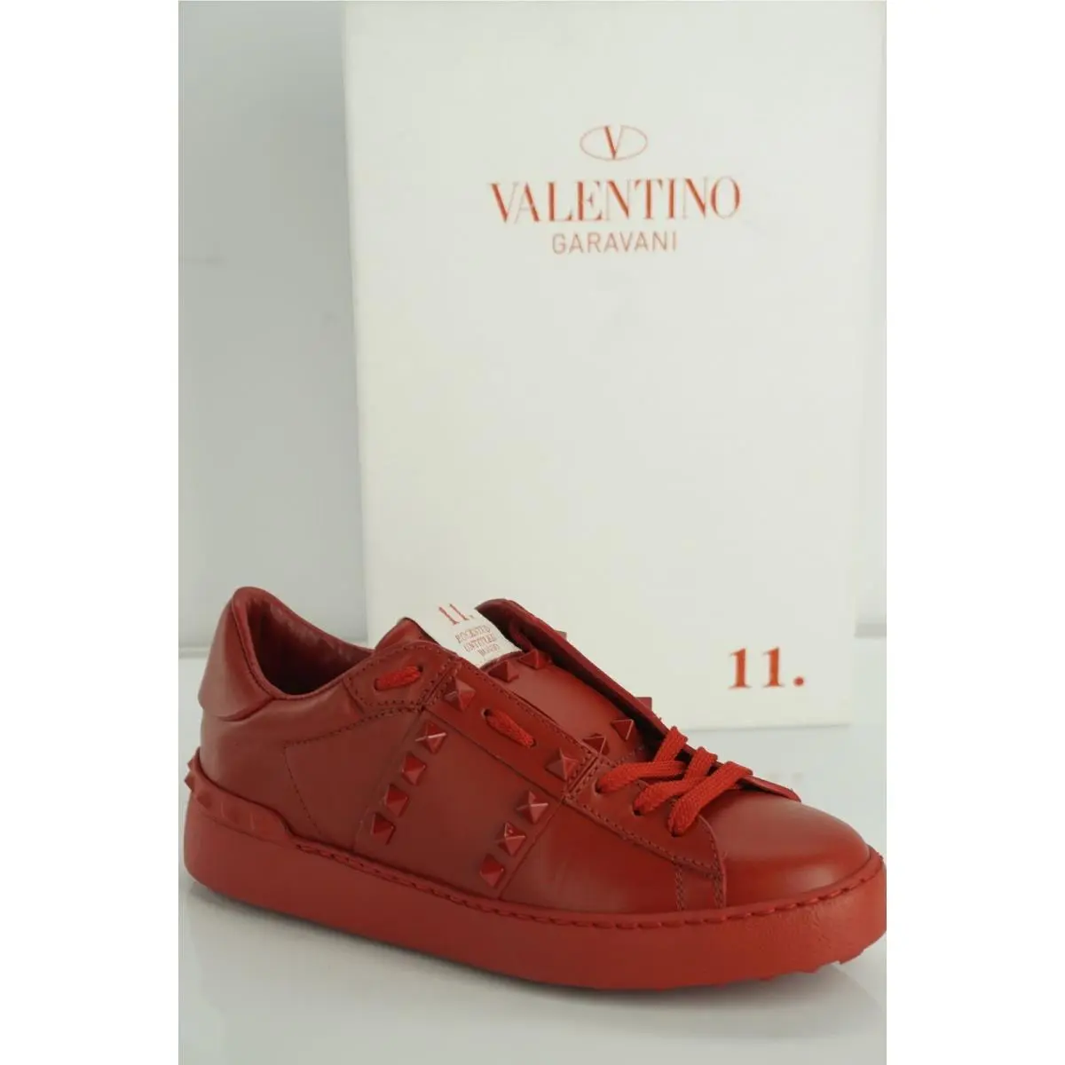 Valentino shoes - Rockstud Sneaker - Rockstud Sneaker - Red (UPC: 8056097645442) 1
