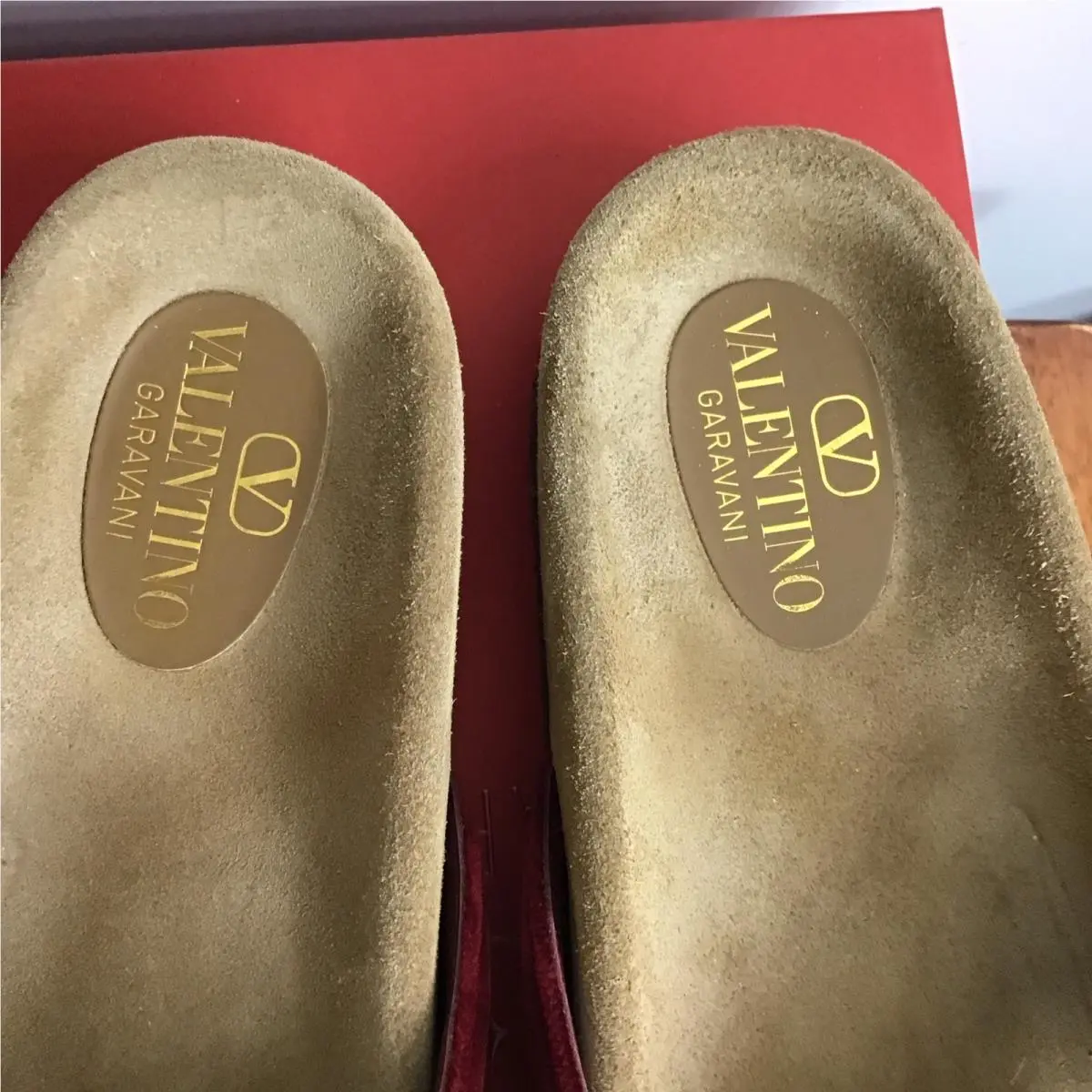 Valentino shoes - Suede Slide - Suede Slide - Red 9