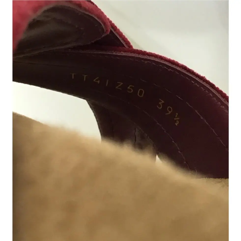 Valentino shoes - Suede Slide - Suede Slide - Red 10