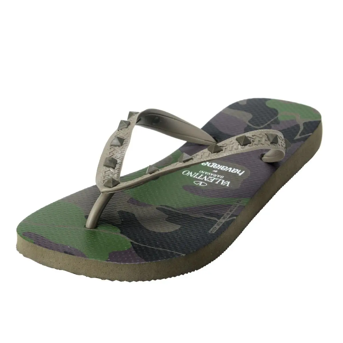 Valentino Garavani Byhavaianas Unisex Rockstud Flip Flops Shoes Usa 11/12W 9/10M