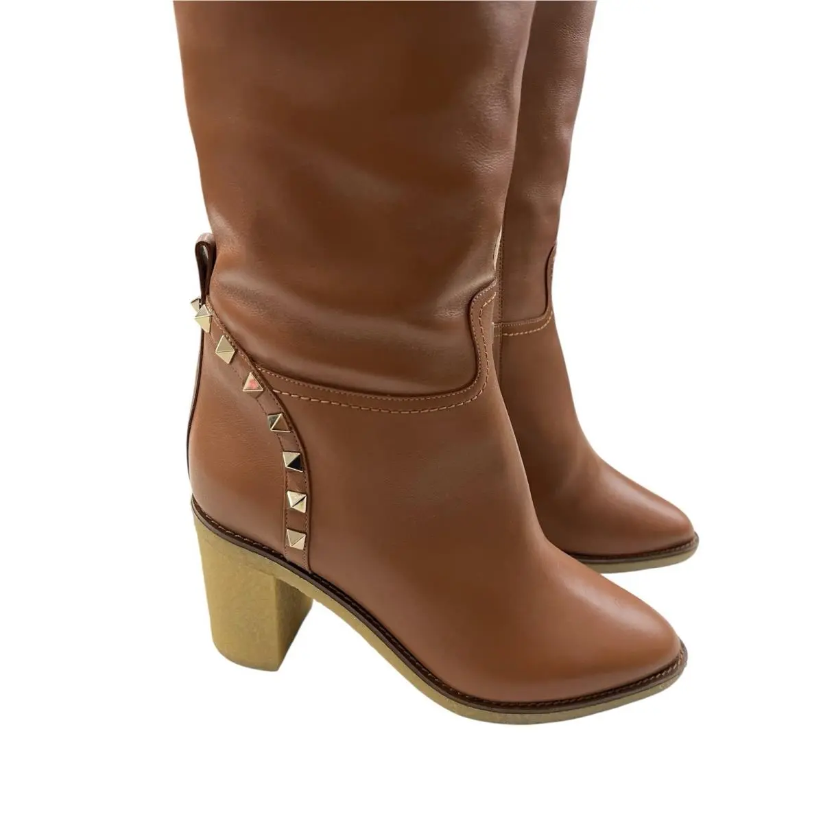 Valentino shoes - Valentino Garavani Rockstud Lamb - Garavani Rockstud Lamb - Tan 1