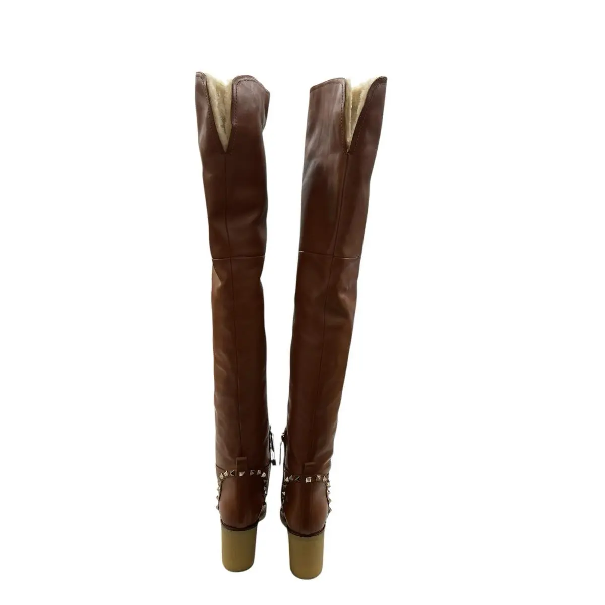 Valentino shoes - Valentino Garavani Rockstud Lamb - Garavani Rockstud Lamb - Tan 4