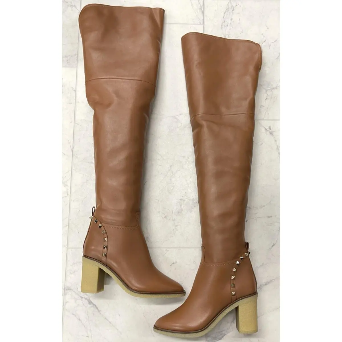 Valentino shoes - Valentino Garavani Rockstud Lamb - Garavani Rockstud Lamb - Tan 5