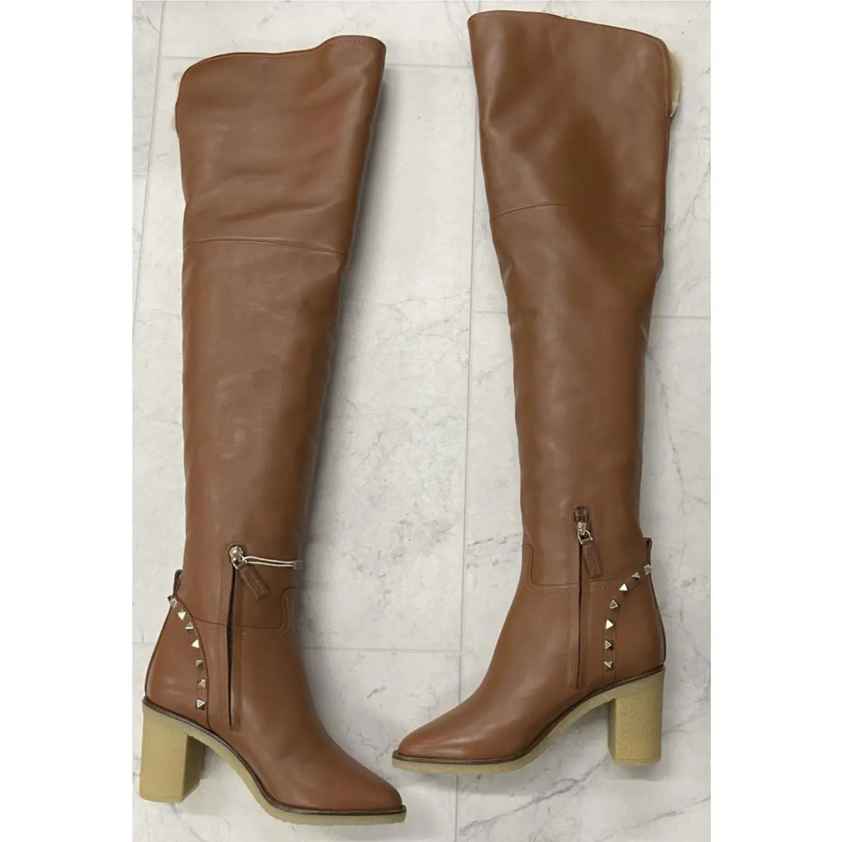 Valentino shoes - Valentino Garavani Rockstud Lamb - Garavani Rockstud Lamb - Tan 6