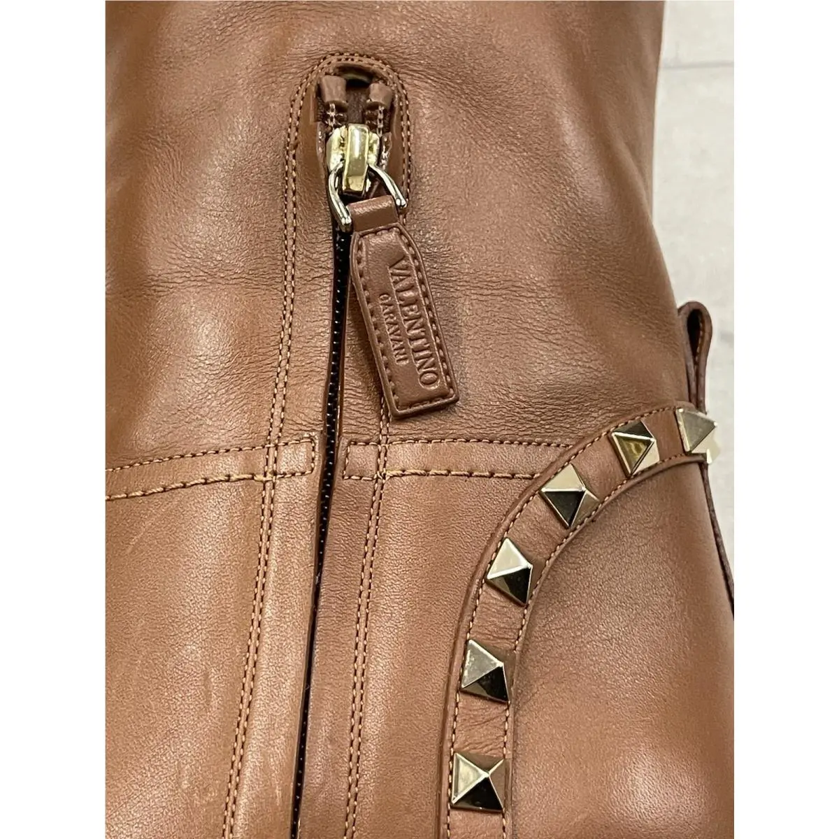 Valentino shoes - Valentino Garavani Rockstud Lamb - Garavani Rockstud Lamb - Tan 7