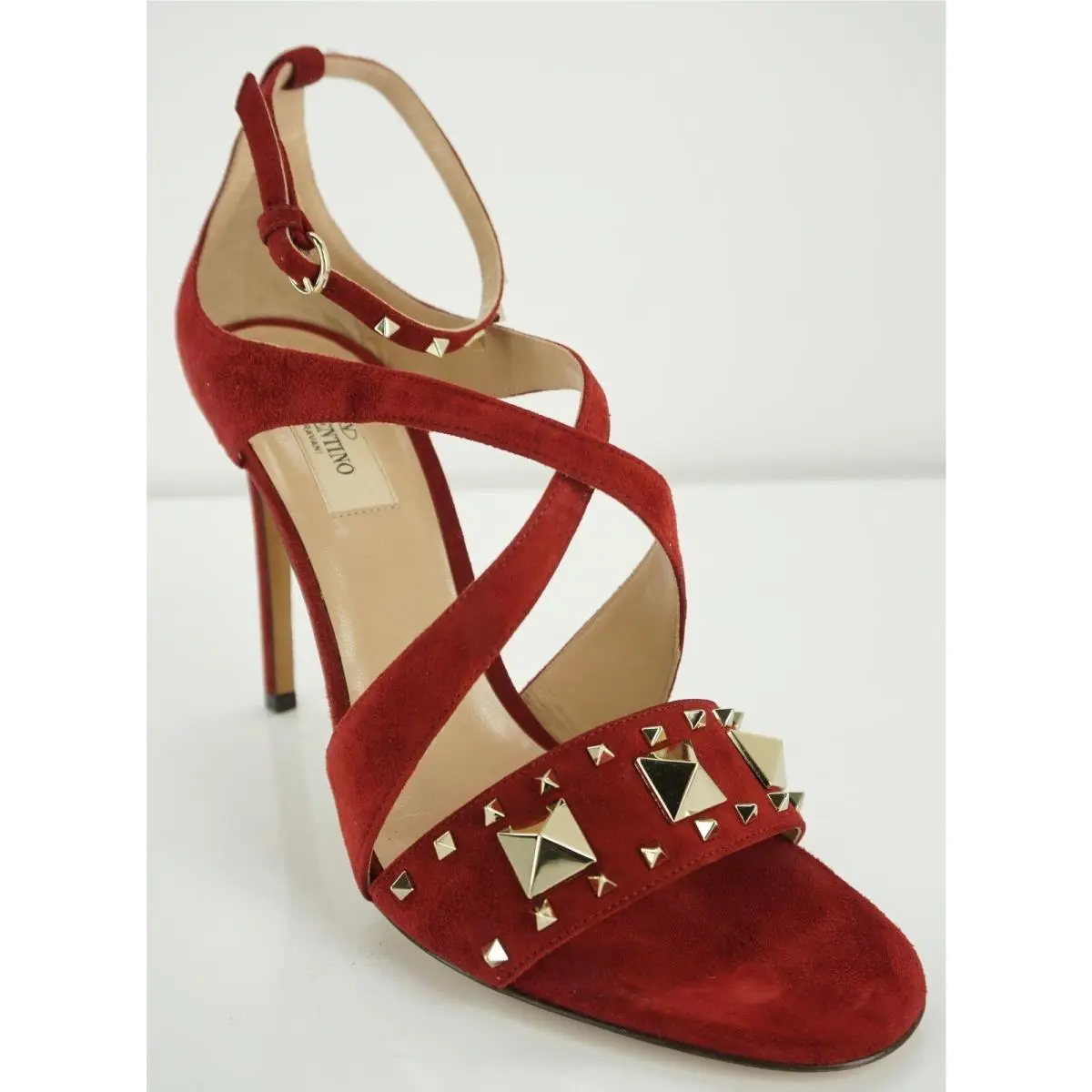 Valentino shoes - Cross Strap Rockstud - Cross Strap Rockstud - Rubino - Red (UPC: 8056097042128) 9