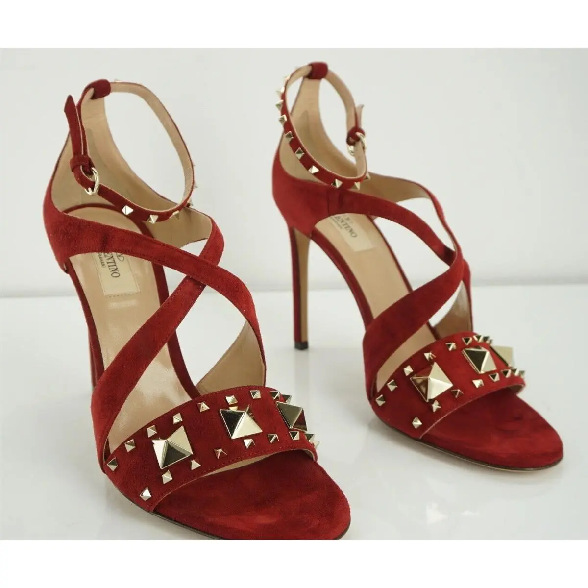 Valentino shoes - Cross Strap Rockstud - Cross Strap Rockstud - Rubino - Red (UPC: 8056097042128) 3