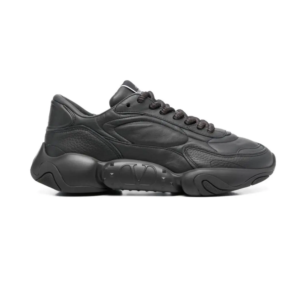 Valentino Mens Bubbleback Low-top Sneakers Black Size 42 9 US