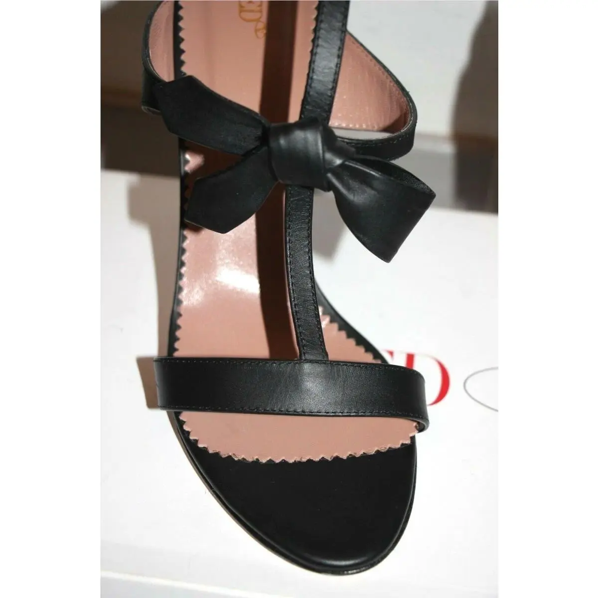 Valentino shoes - T-strap bow - bow - Black 8
