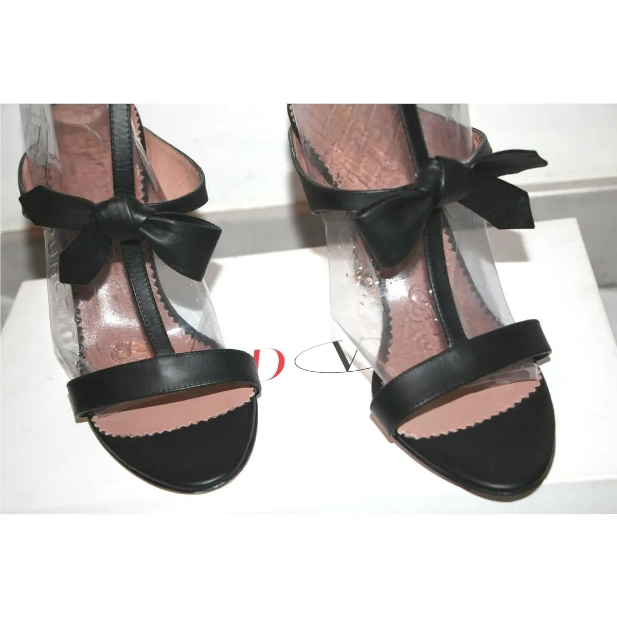 Valentino shoes - T-strap bow - bow - Black 7