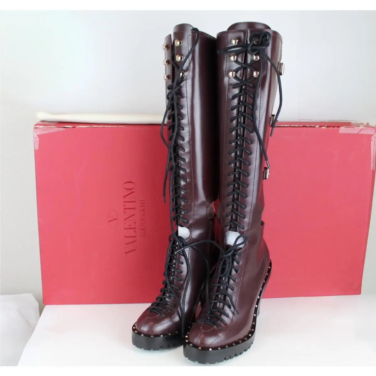 Valentino shoes - Soul Rockstud - Soul Rockstud - Burgundy 1