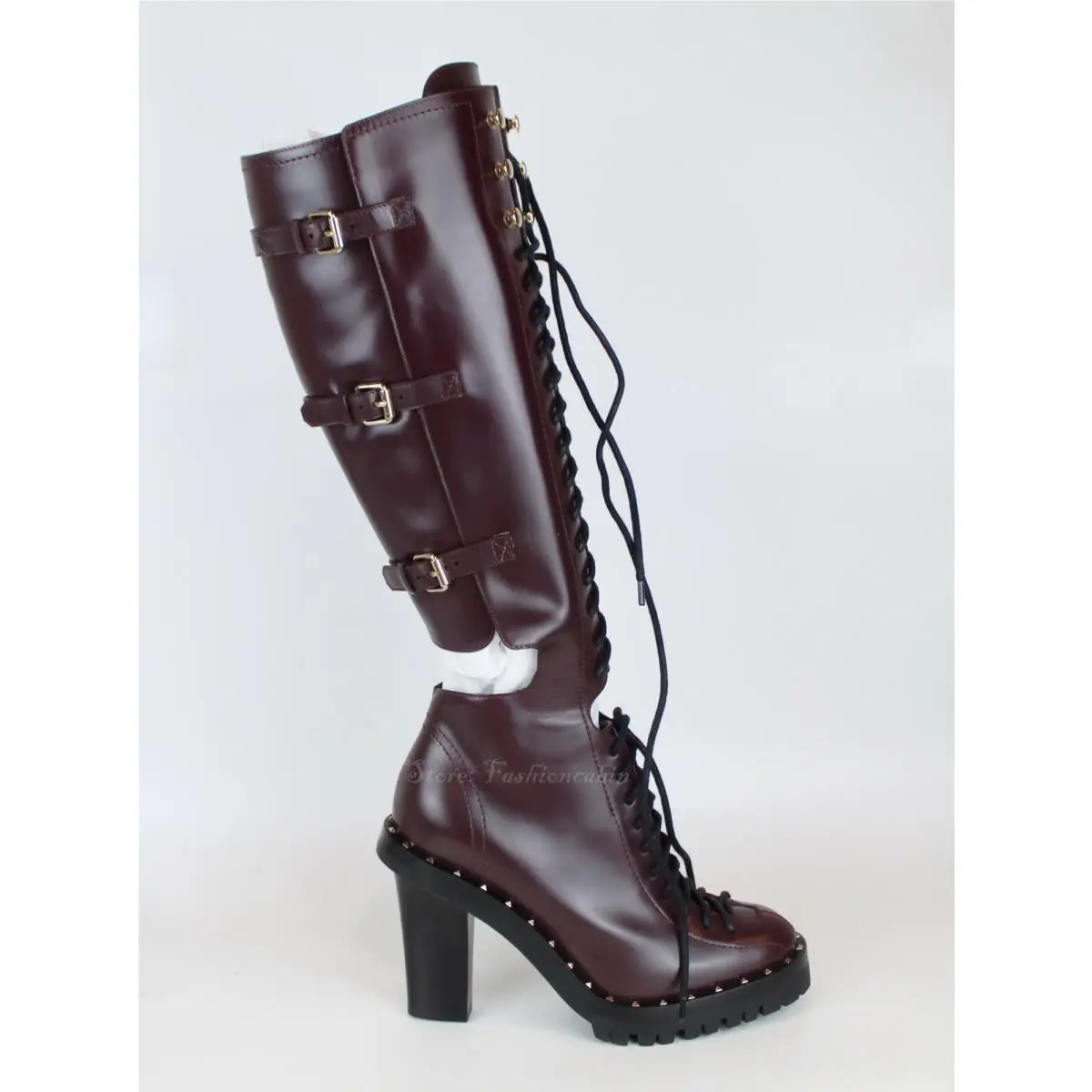 Valentino shoes - Soul Rockstud - Soul Rockstud - Burgundy 2
