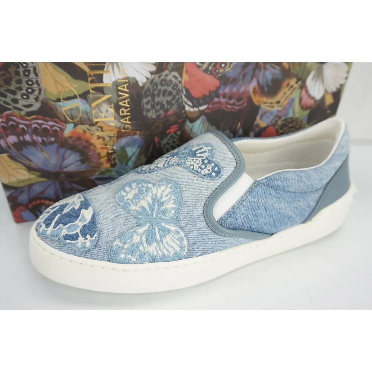 Valentino shoes - Butterfly Skater - Butterfly Skater - Denim - Blue 7