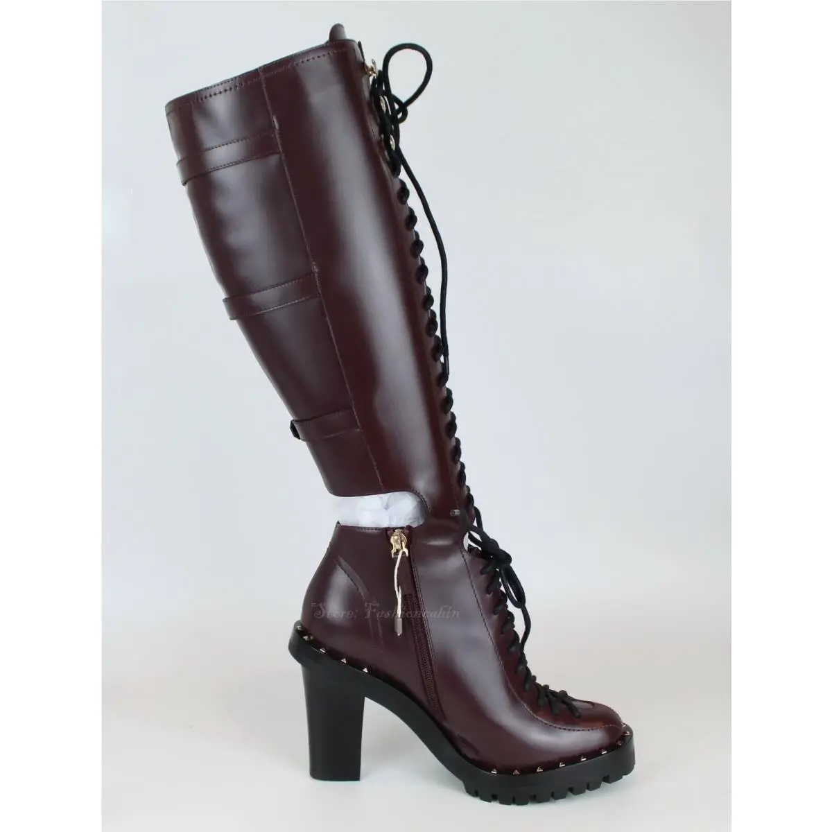 Valentino shoes - Soul Rockstud - Soul Rockstud - Burgundy 5