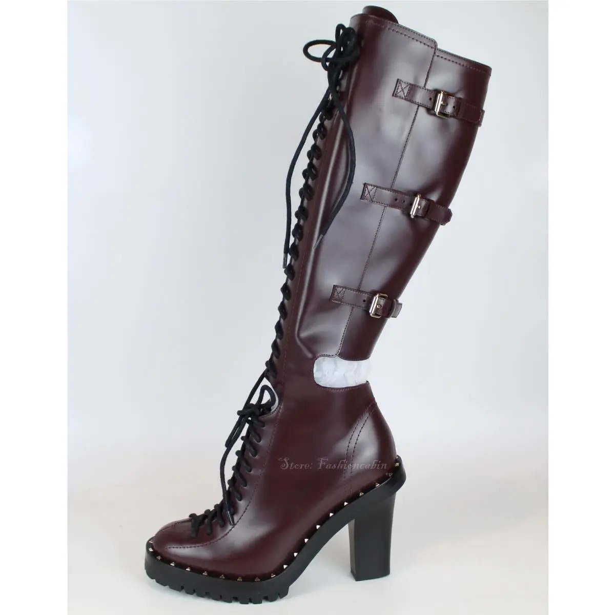 Valentino shoes - Soul Rockstud - Soul Rockstud - Burgundy 6