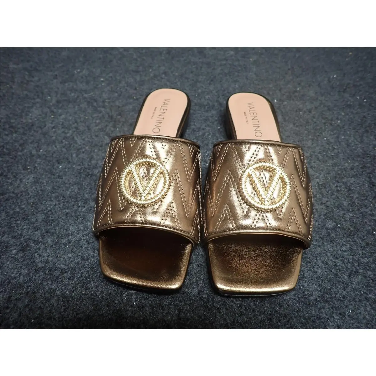 Women`s Valentino Afrodite Italian Leather Heels US7 Brown SS32