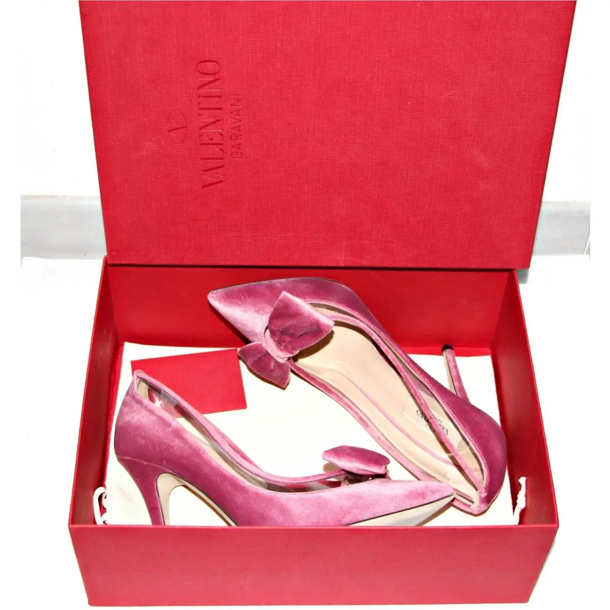 Valentino shoes - Dolly Bow PVC Trimmed Pumps - Pink 10