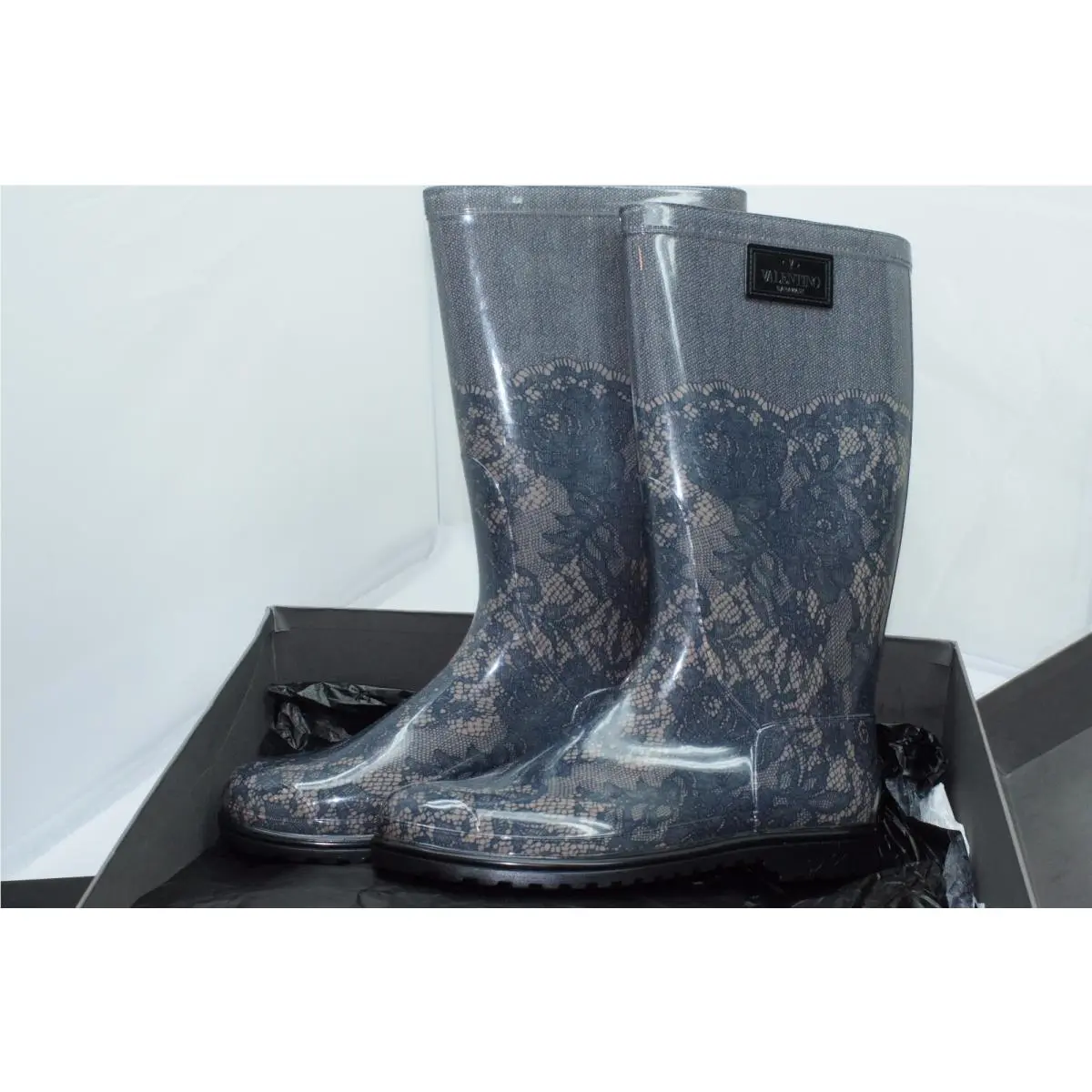Valentino shoes - Boots - Boots - Gray, Main: Black (UPC: 8033797545838) 8