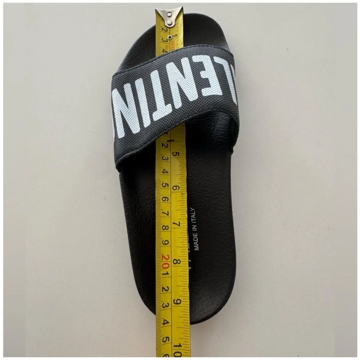 Valentino shoes - VALENTINO Women’s Black Stripe Contrast Irene Toe Slip On Slide S - W587PNT - Black 8