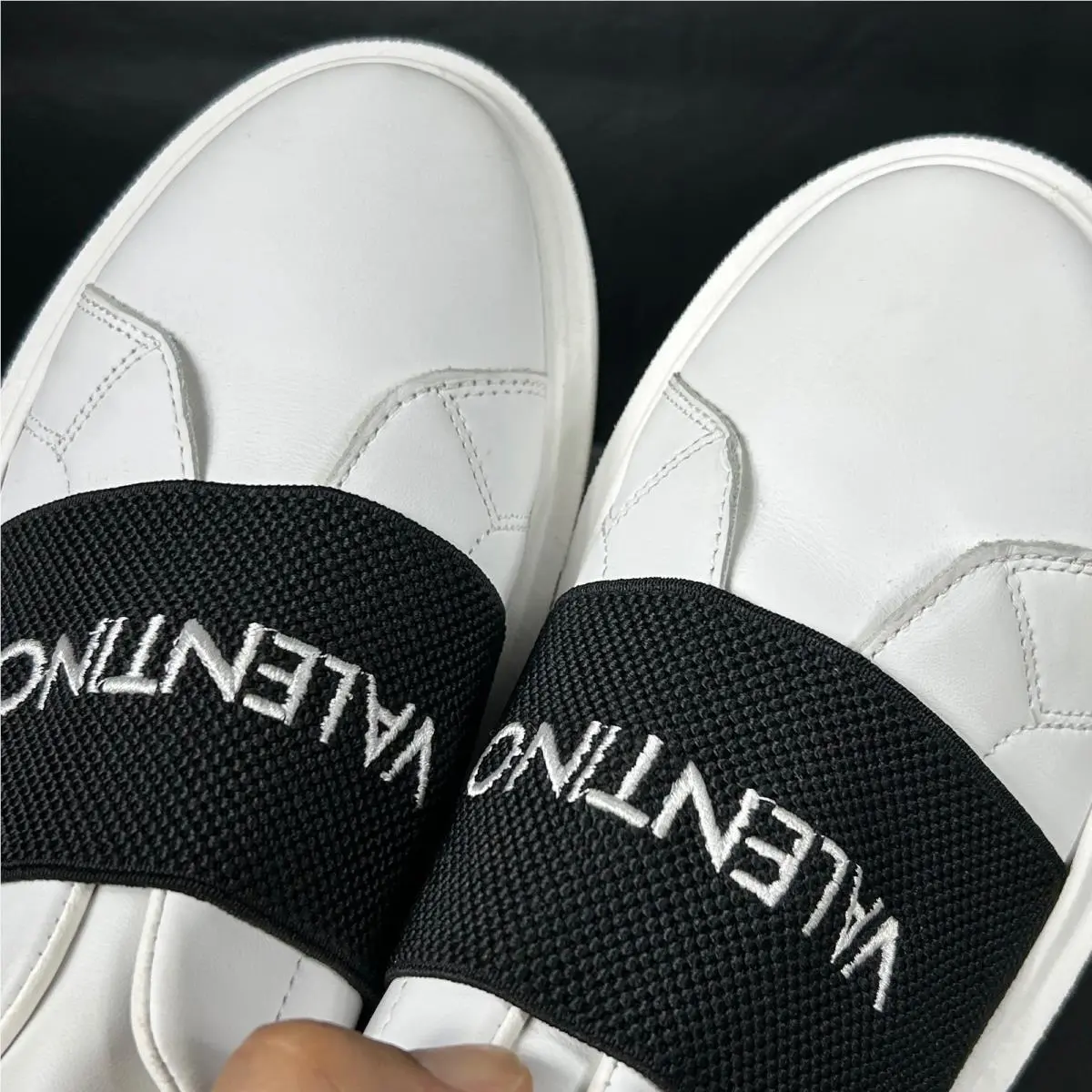 Valentino shoes - Open Logo Band Sneaker - Open Logo Band Sneaker - White 1