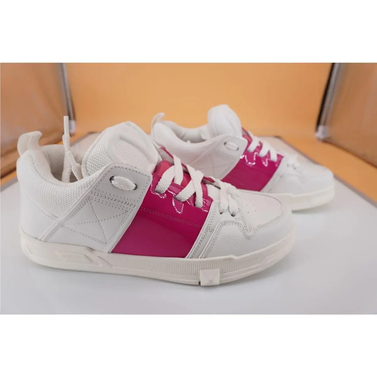 Valentino shoes - Open Skate - Open Skate - Bianko Pink - White (UPC: 8056133180807) 9