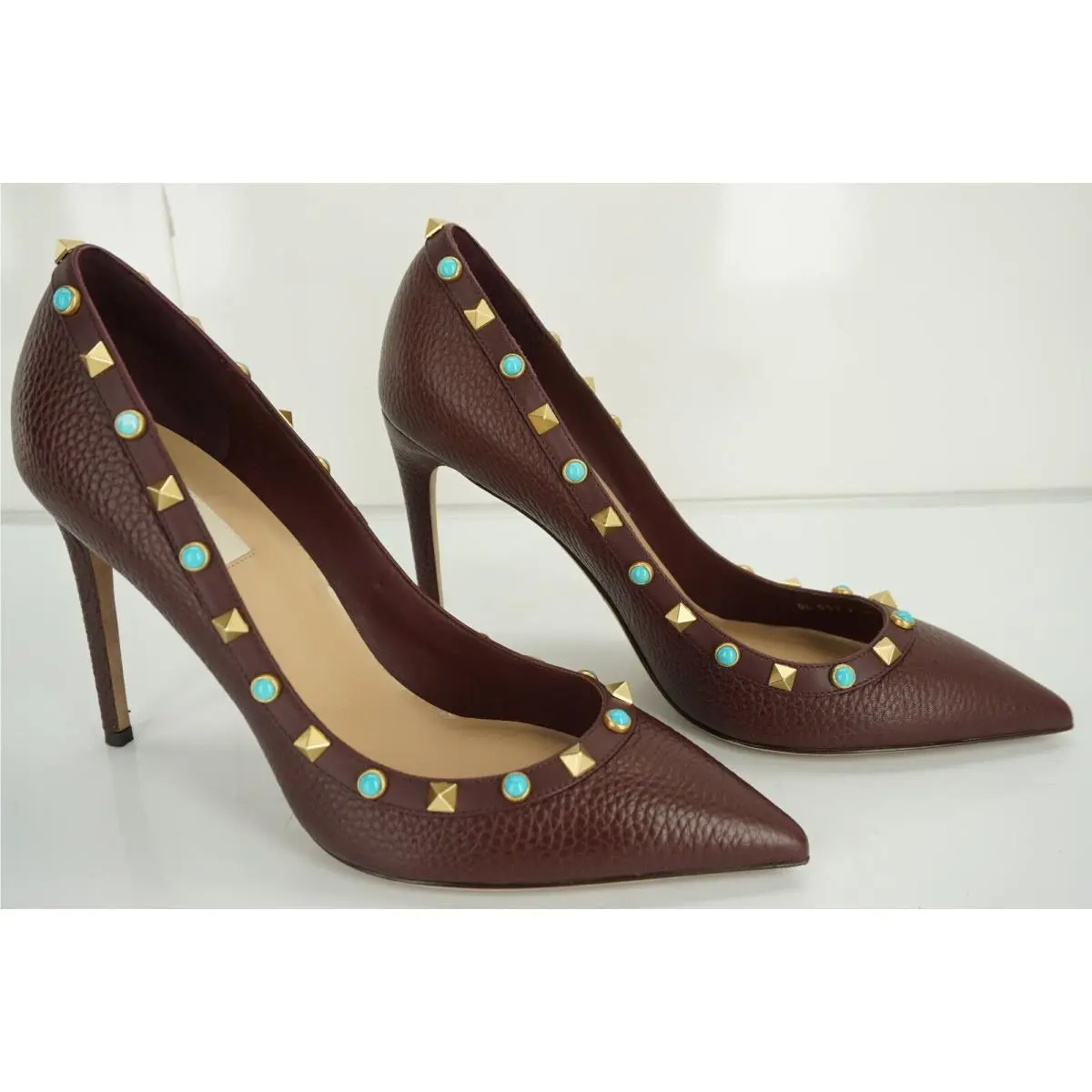 Valentino shoes - Rockstud Pointed Pumps - Rockstud Pointed Pumps - Rubin - Burgundy Red (UPC: 8050145348477) 2