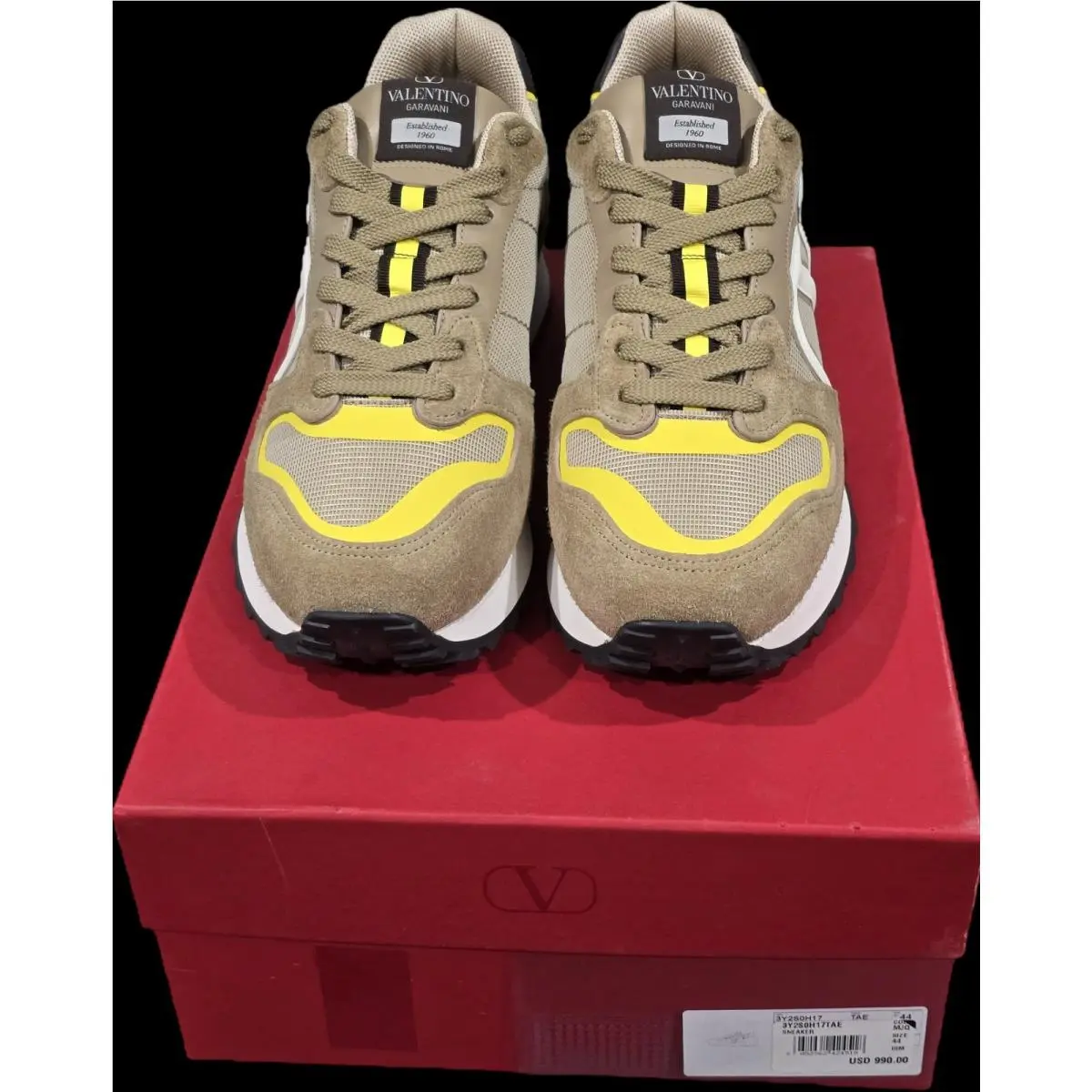 Valentino shoes - Valentino Garavani VLogo Pace - Garavani VLogo Pace - 3Y2S0H17TAE - Desert Beige (UPC: 8052962424518) 7