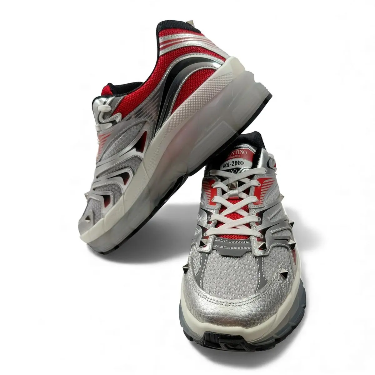 Valentino shoes - Valentino Garavani - Garavani - MS-2960 - Black, silver, red 1