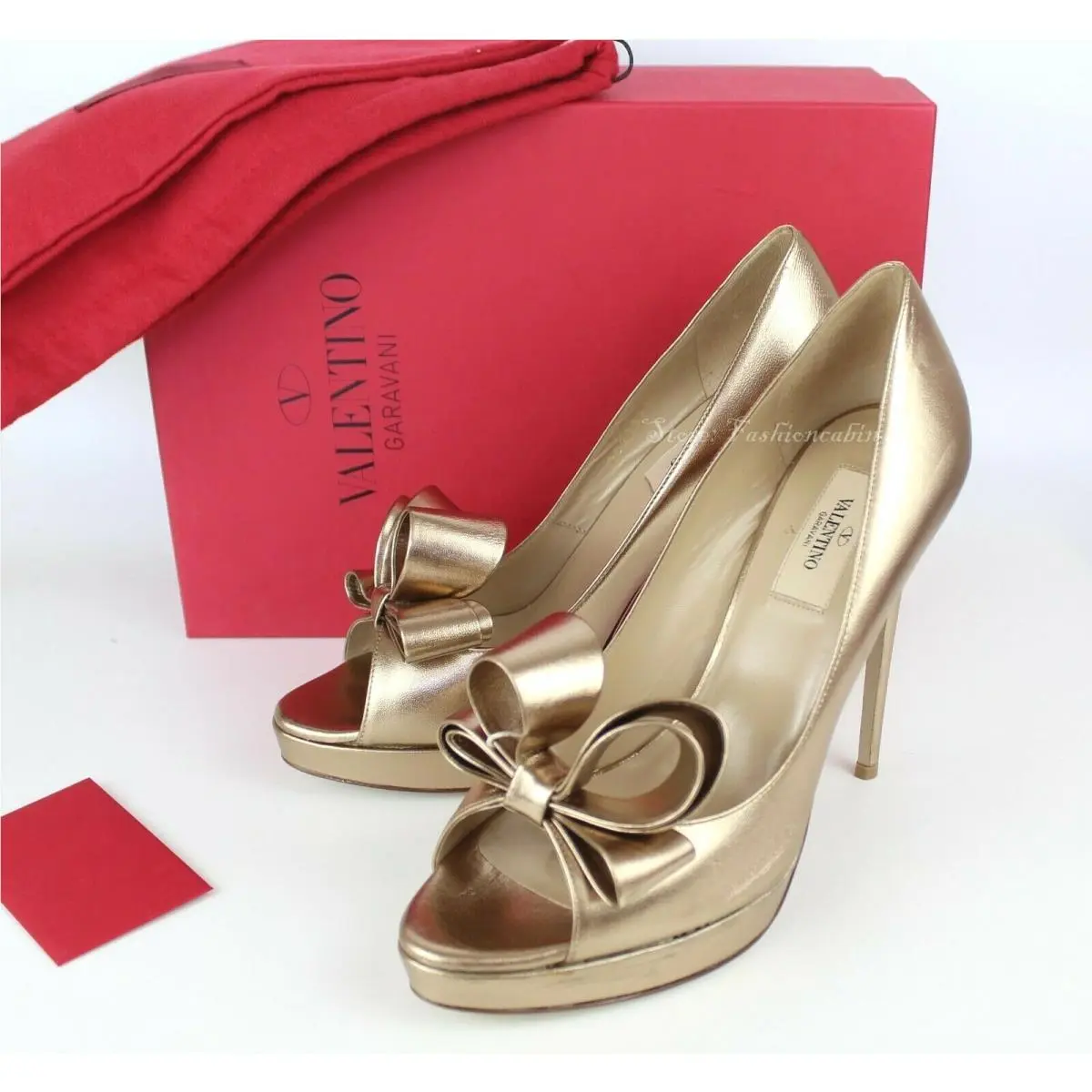 Valentino shoes - Valentino Garavani Bow - Garavani Bow - Bronze 0
