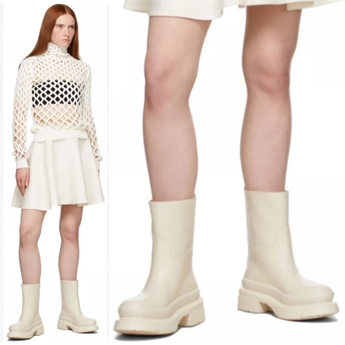 Valentino shoes - Chelsea - Chelsea - Cream, Exterior: Pink 7
