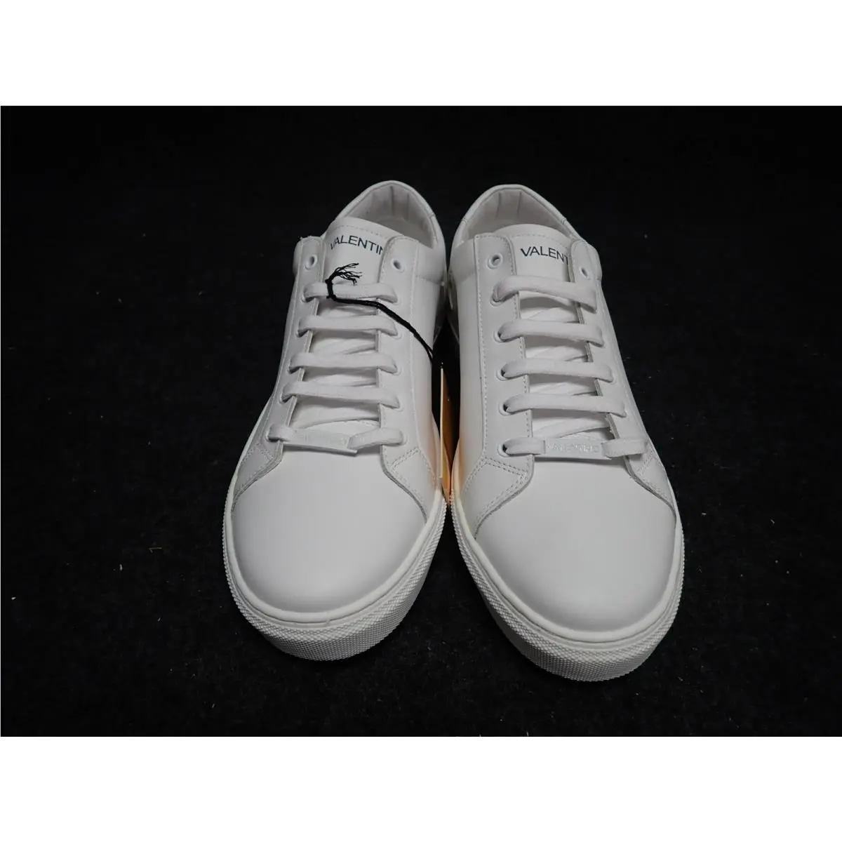 Men`s Valentino Hector Italian Leather Sneakers US10.5 White SS68