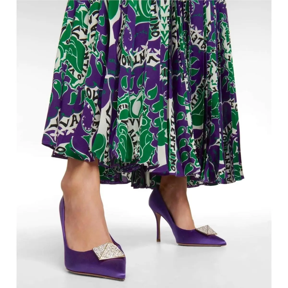 Valentino shoes - Purple, Exterior: Multicolor 8
