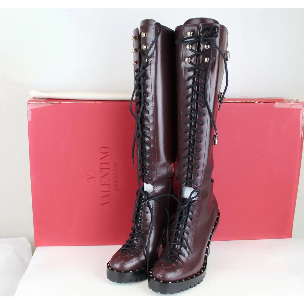 Valentino shoes - Valentino Garavani Rockstud - Garavani Rockstud - Burgundy 1