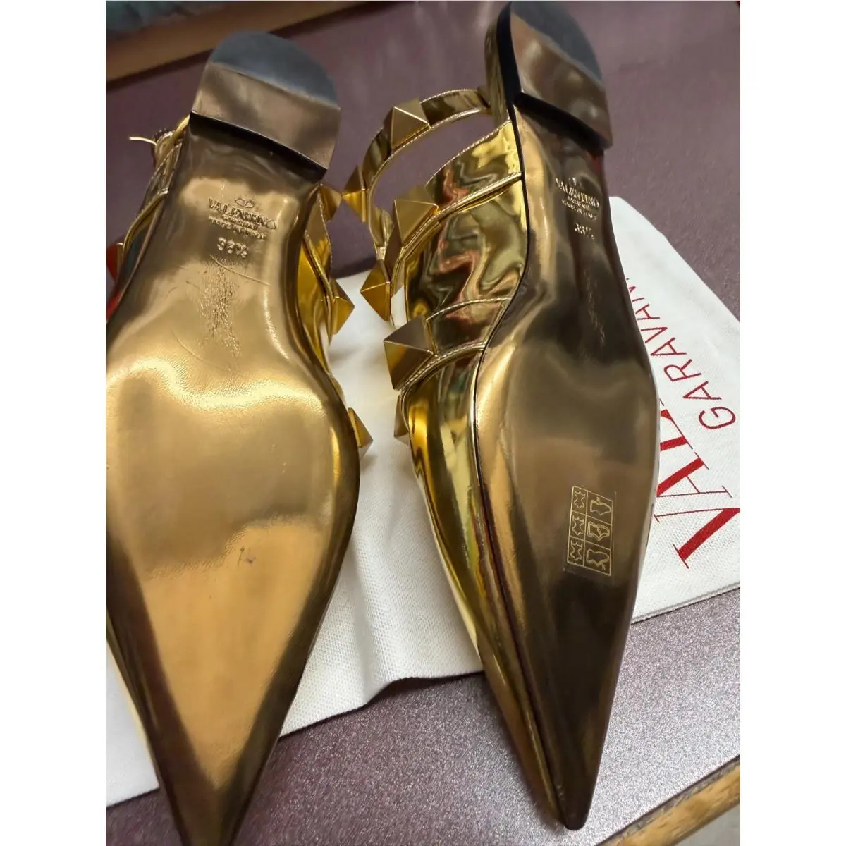 Valentino shoes - Valentino Garavani Rockstud - Garavani Rockstud - Gold 6