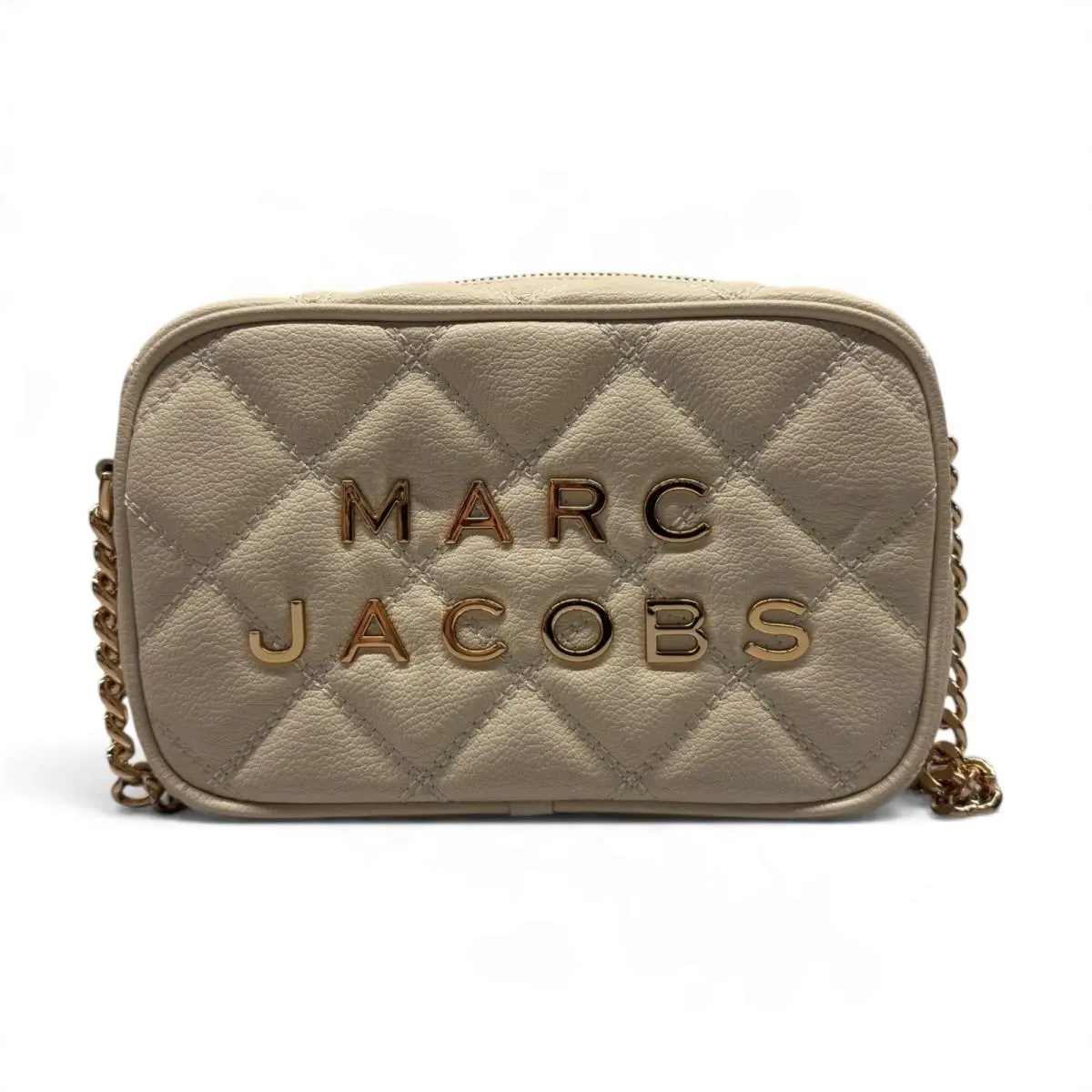 Quilted Flash Leather Camera Bag Cream 4F6HCR004H02 - W/tag by Marc Jacobs