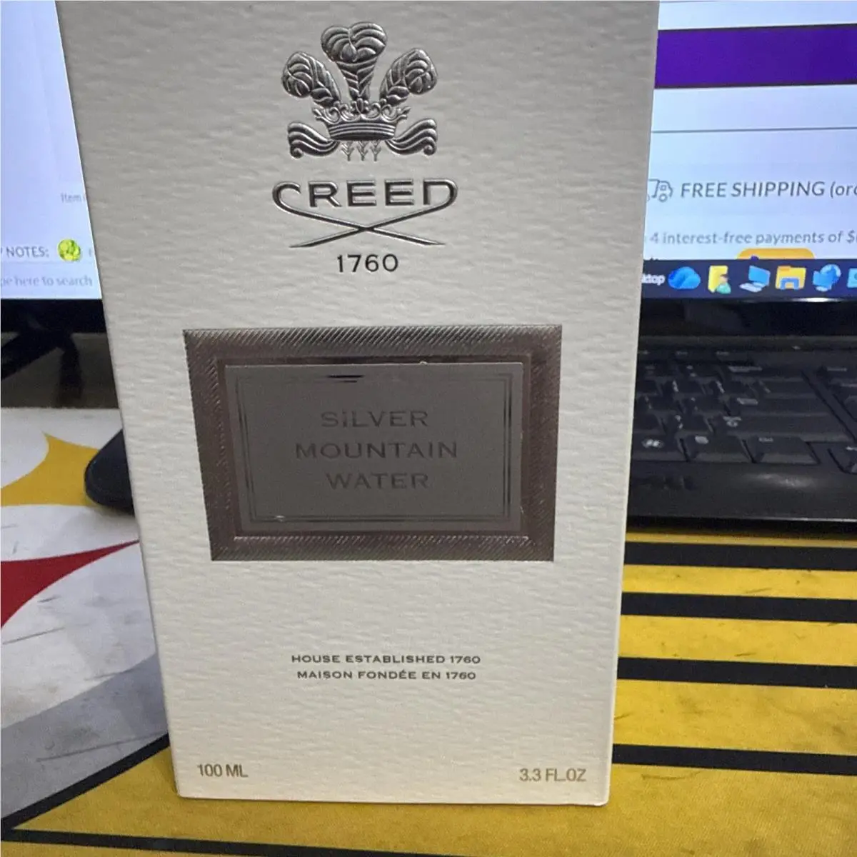 Silver Mountain Water Eau DE Parfum 100 ML 3.3 Fl Oz by Creed