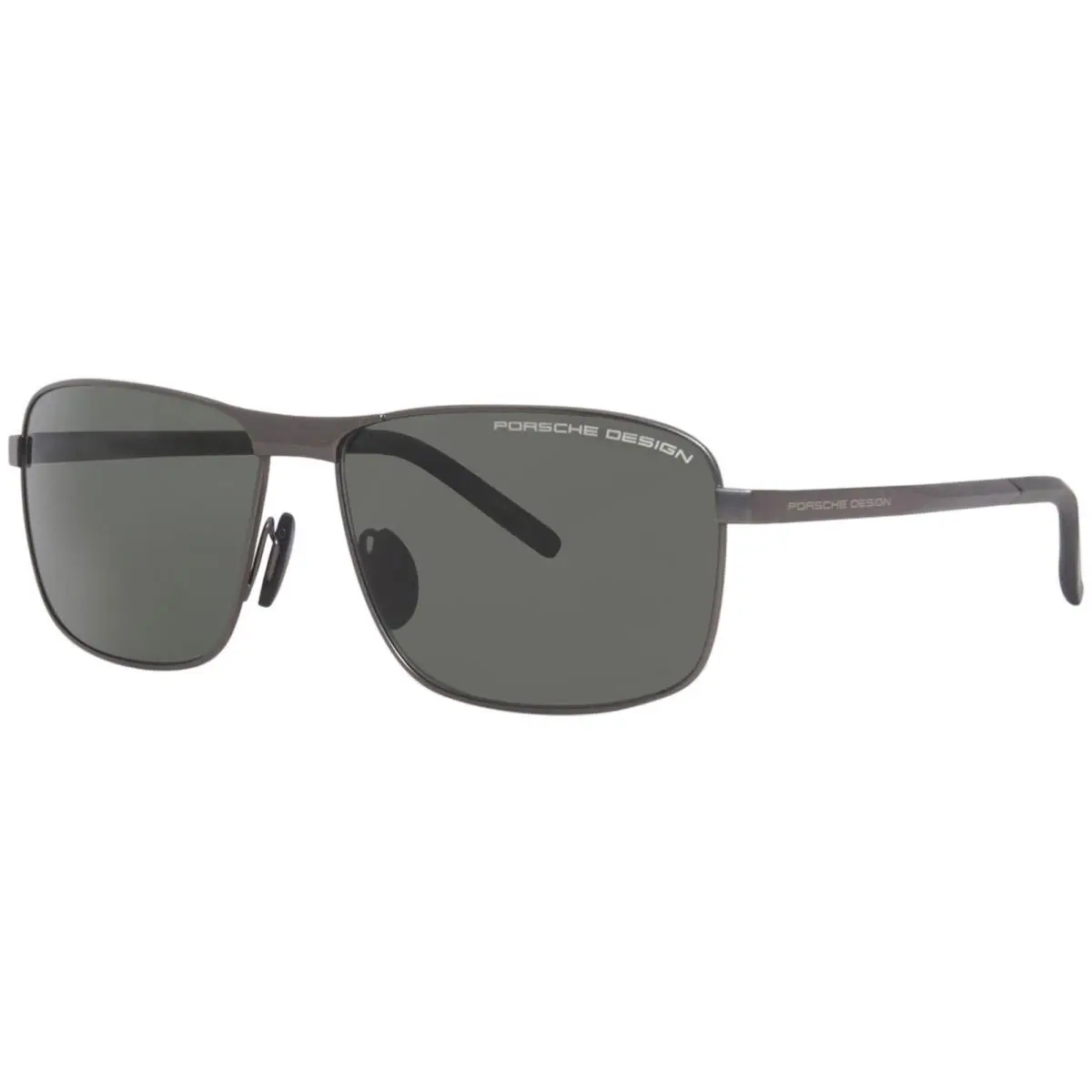 Design P8643 C Sunglasses Men`s Gunmetal/green Lenses Square 59mm by Porsche