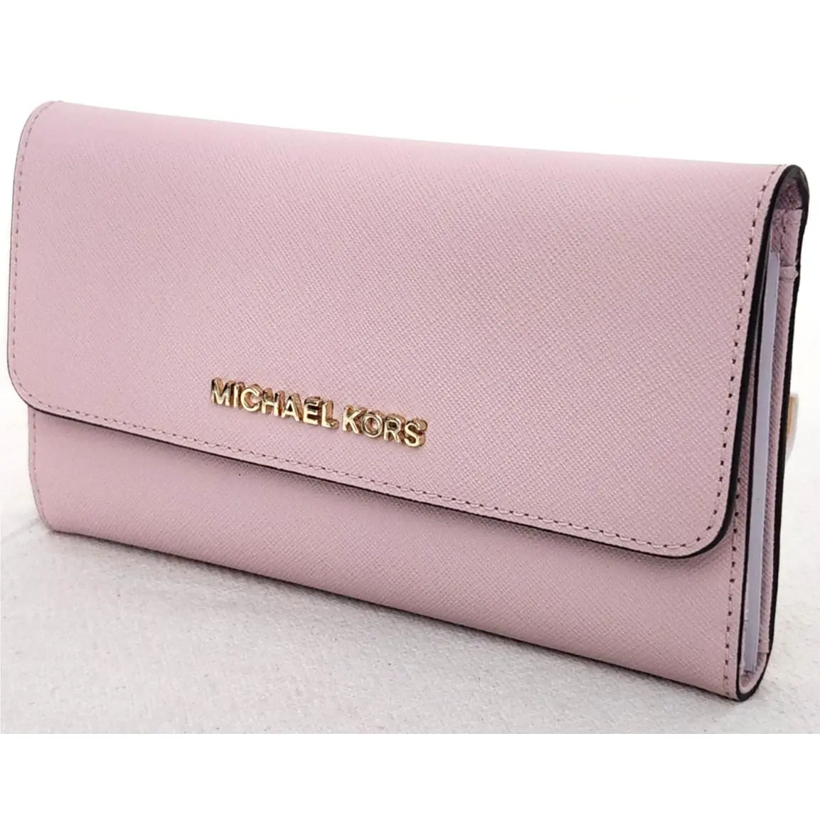 Michael Kors Cynthia Blossom Pink Saffiano Small Satchel Bag +/or Wallet