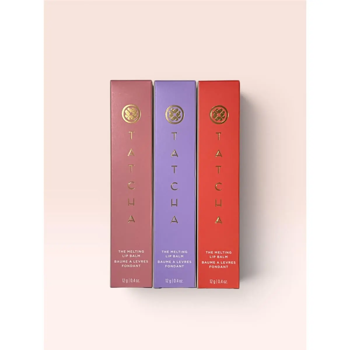 Melting Lip Balm - Set of 3 Papuru Reddo Pinku by Tatcha