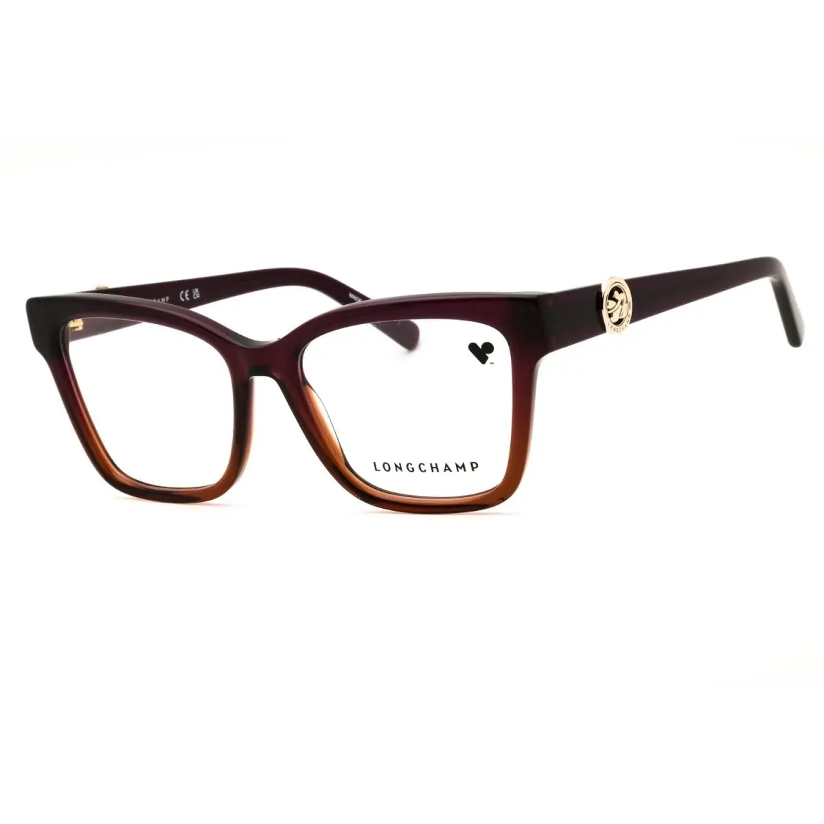LO2761-508-53 Eyeglasses Frame Size 53mm 17mm 140mm Purplebrown Women by Longchamp