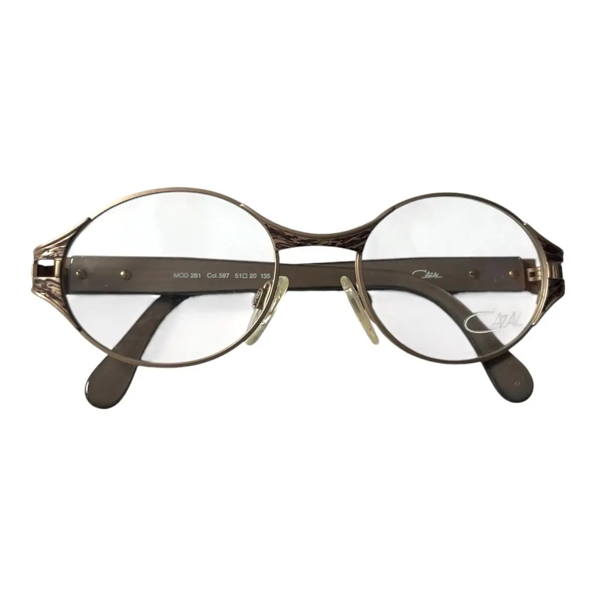 Vintage Cazal Glasses Model 281 Color 596 51-20 135 Titanium Germany Nos