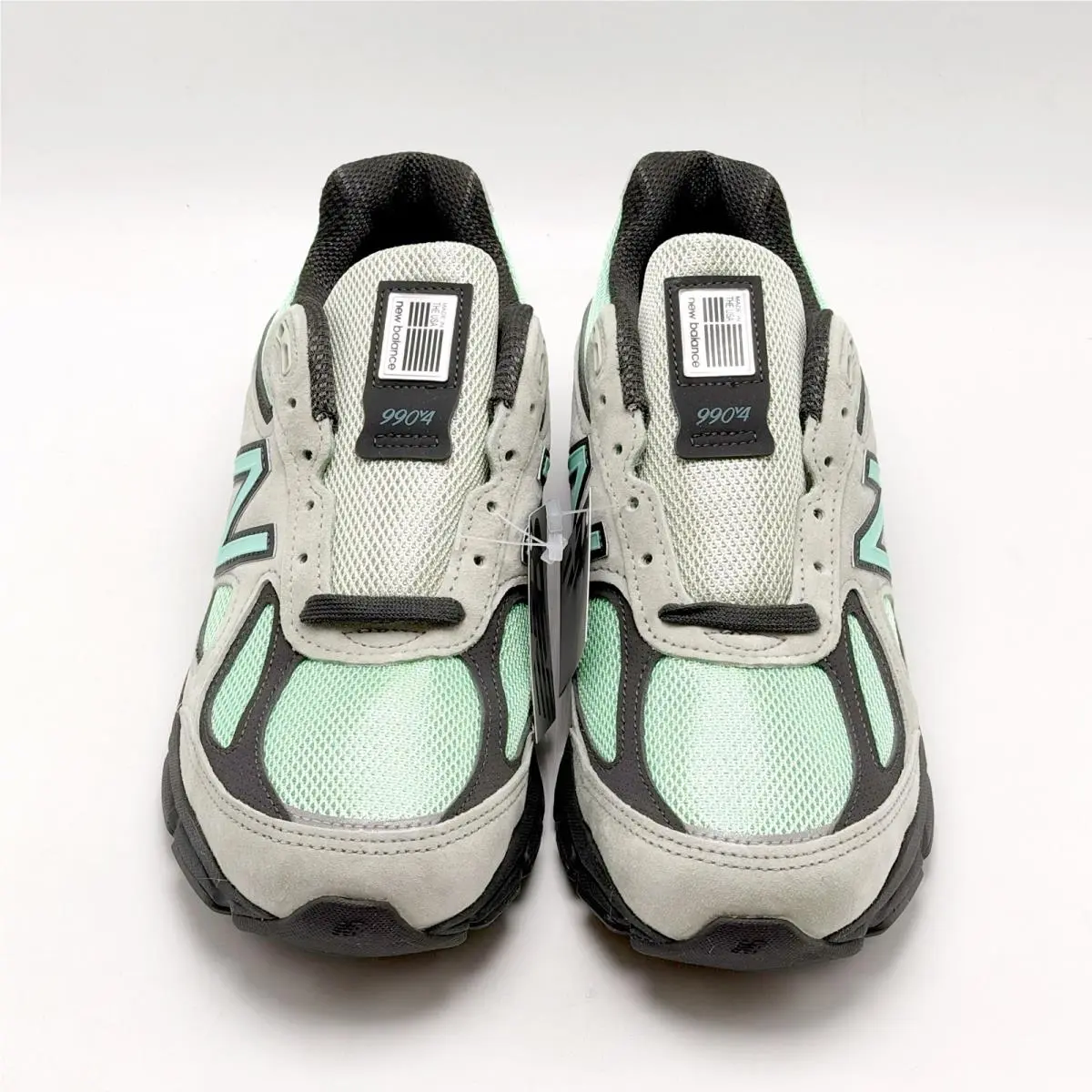 New Balance shoes - New Balance 990V4 - U990GE4 - Silver Moss / Mint Green / Light Grey / Charcoal Black 3