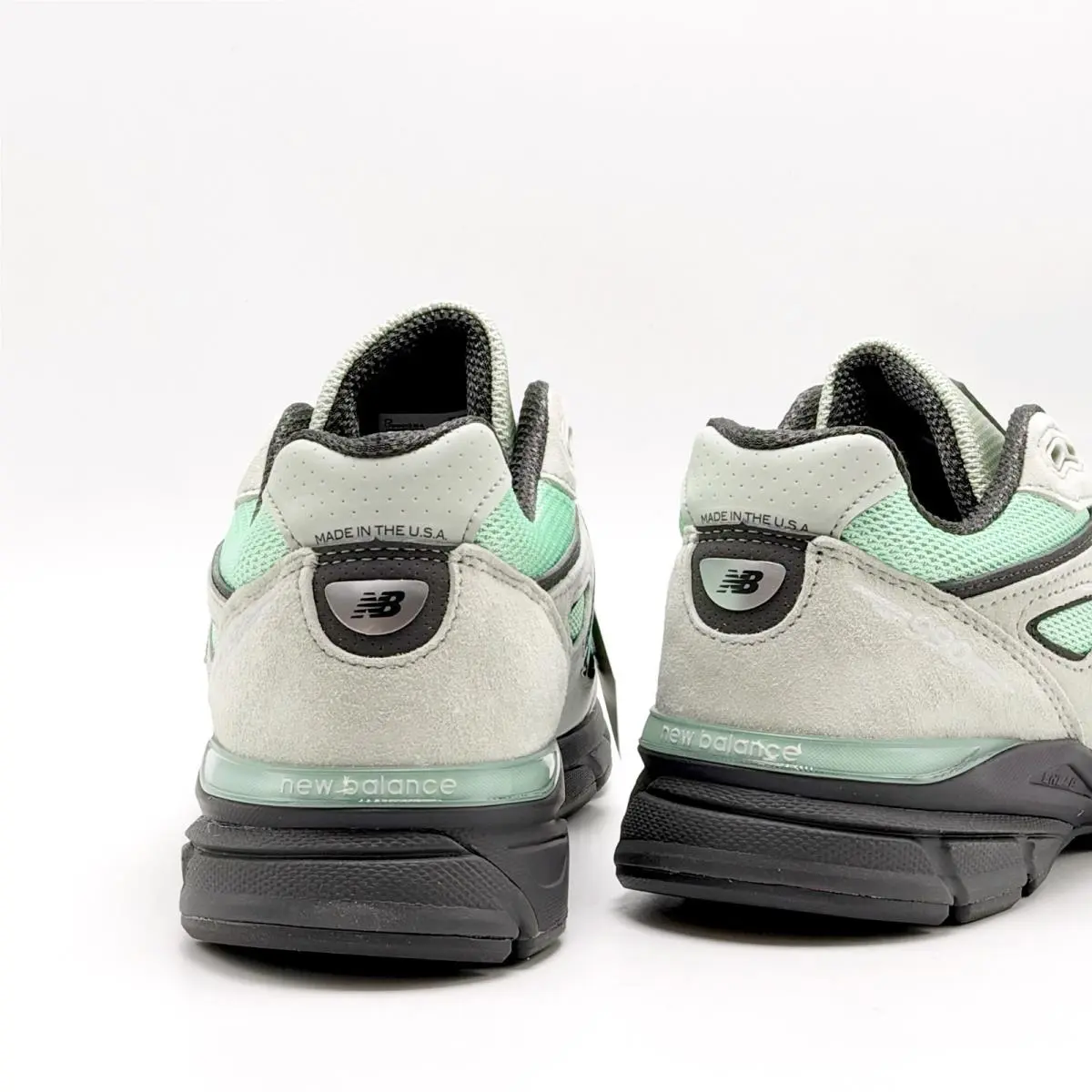 New Balance shoes - New Balance 990V4 - U990GE4 - Silver Moss / Mint Green / Light Grey / Charcoal Black 6