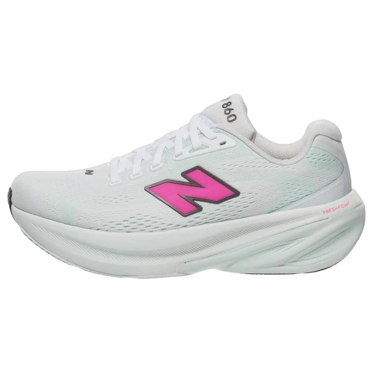 New Balance shoes - Fresh Foam X 860 V15 - W8601LO - White/Pink Heat/Glint Blue 6