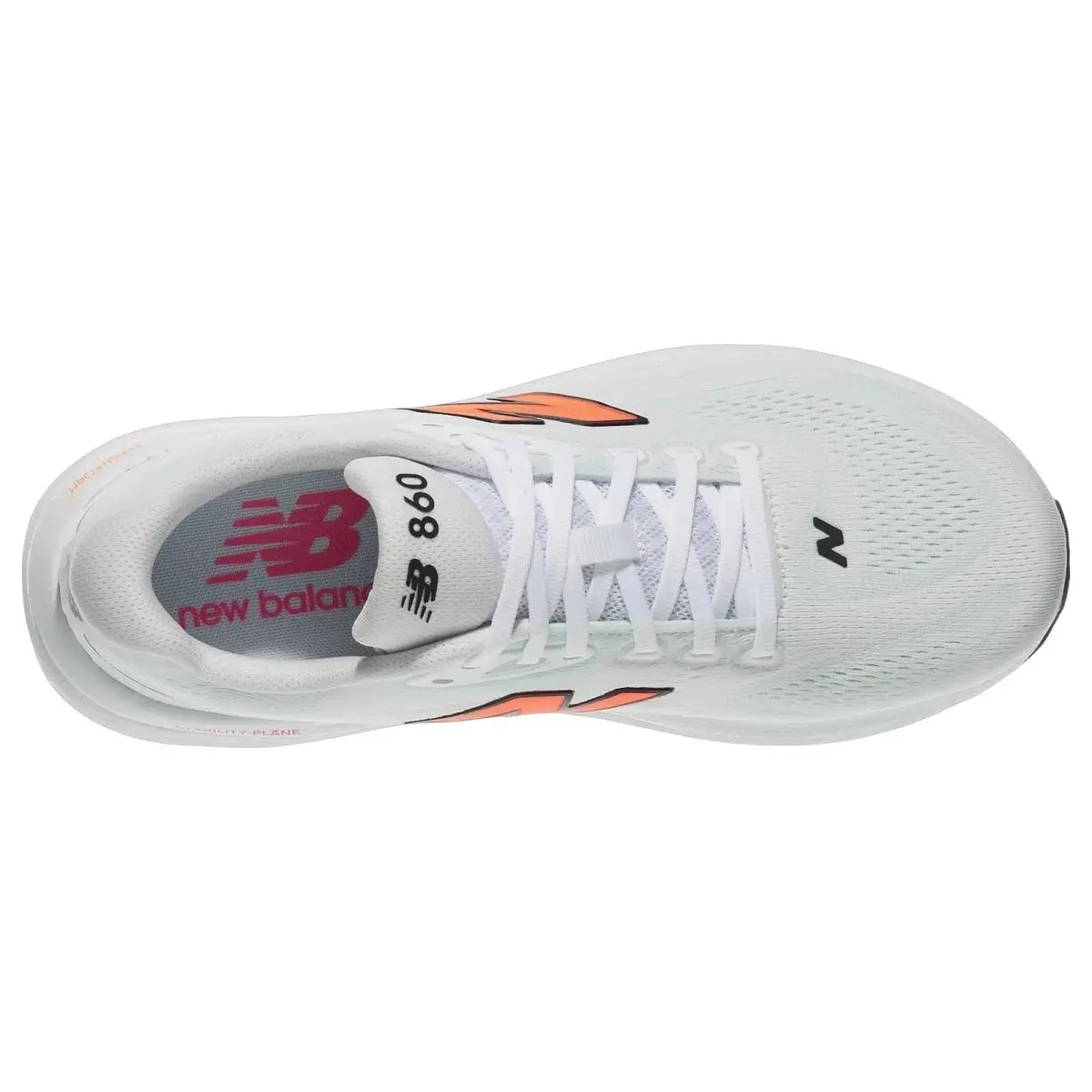 New Balance shoes - Fresh Foam X 860 V15 - M86039G - White/Tangerine Heat/Glint Blue 2